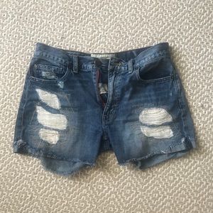 Free People Denim distressed jean short